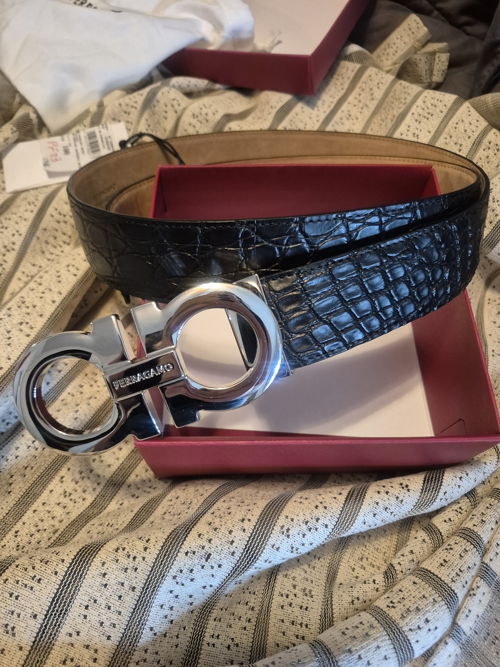 Salvatore Ferragamo Adjustable Gancini belt